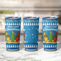 Surfer Swell Christmas Tumbler Cup Xmas Holiday Patterns - Wonder Print Shop