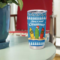 Surfer Swell Christmas Tumbler Cup Xmas Holiday Patterns - Wonder Print Shop