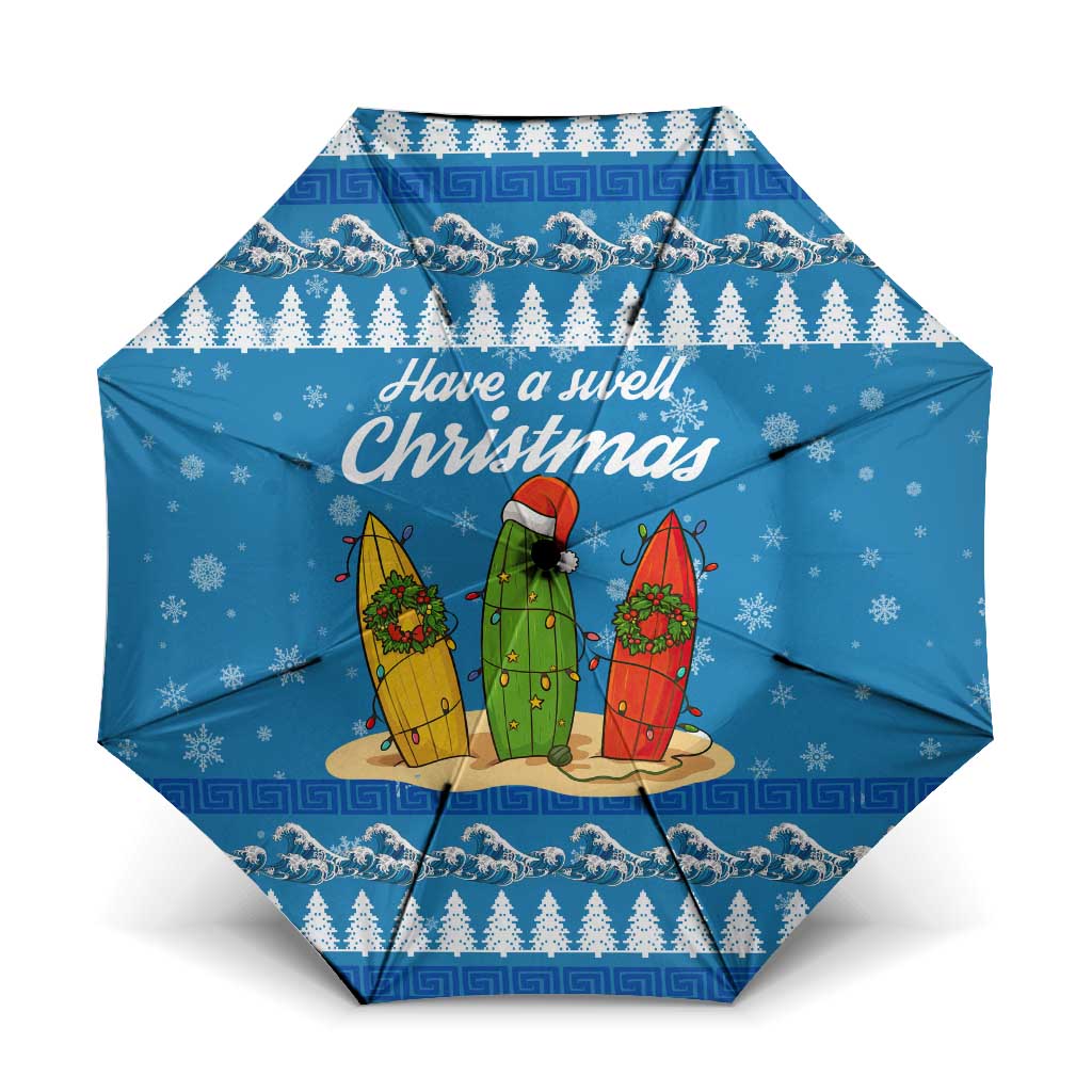 Surfer Swell Christmas Umbrella Xmas Holiday Patterns - Wonder Print Shop