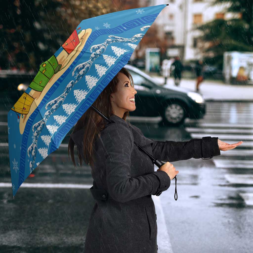 Surfer Swell Christmas Umbrella Xmas Holiday Patterns - Wonder Print Shop