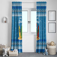 Surfer Swell Christmas Window Curtain Xmas Holiday Patterns - Wonder Print Shop