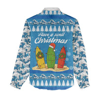 Surfer Swell Christmas Women Casual Shirt Xmas Holiday Patterns - Wonder Print Shop