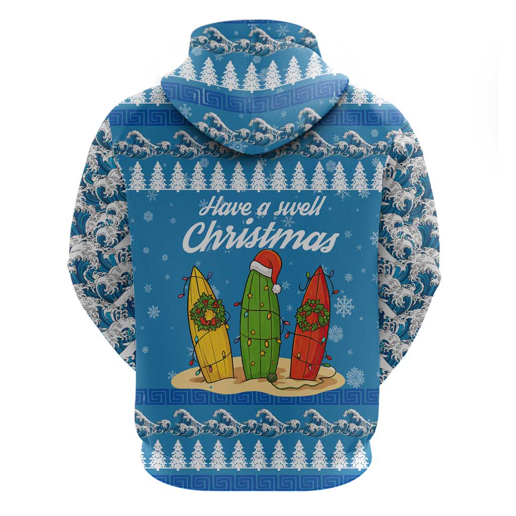 Surfer Swell Christmas Zip Hoodie Xmas Holiday Patterns - Wonder Print Shop