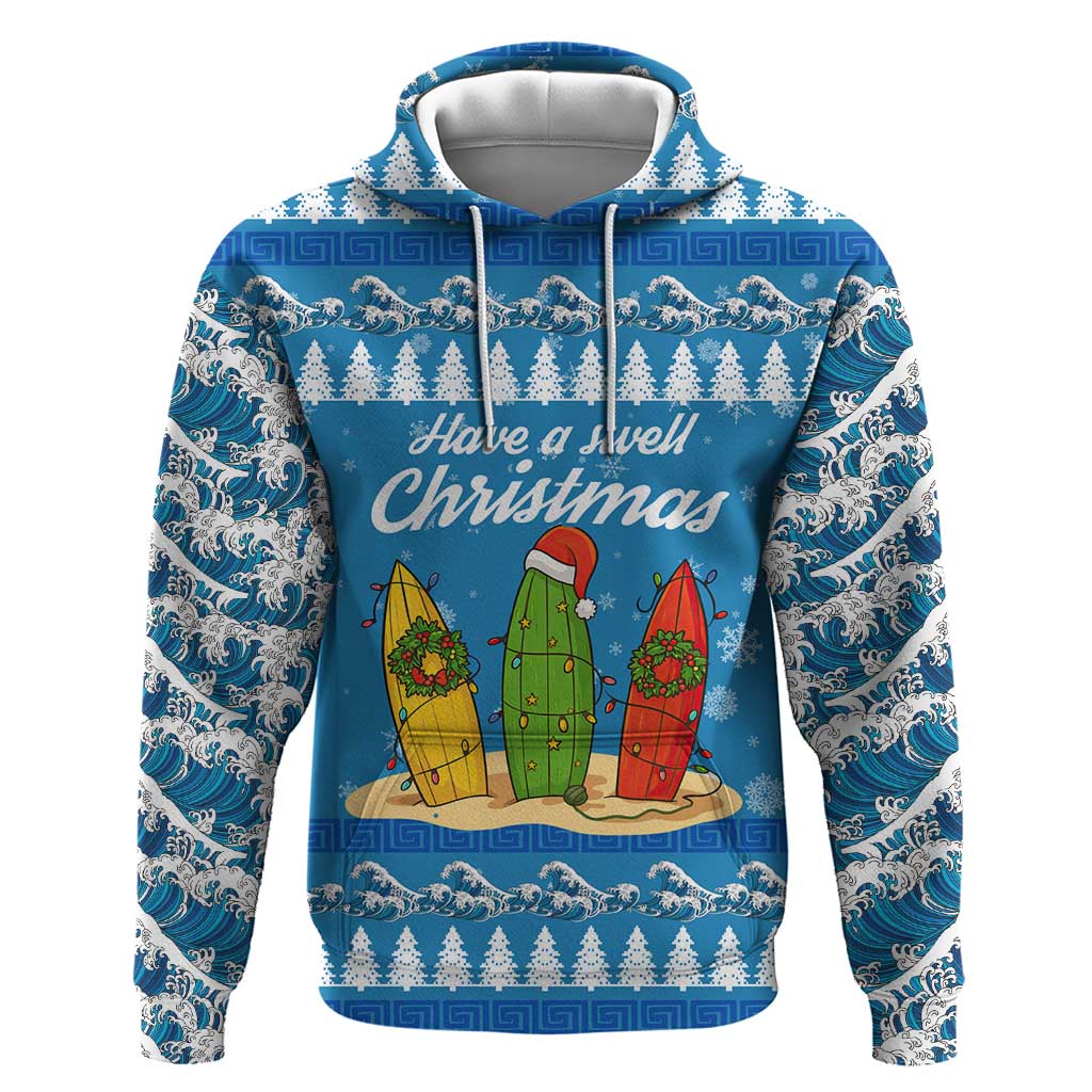 Surfer Swell Christmas Zip Hoodie Xmas Holiday Patterns - Wonder Print Shop