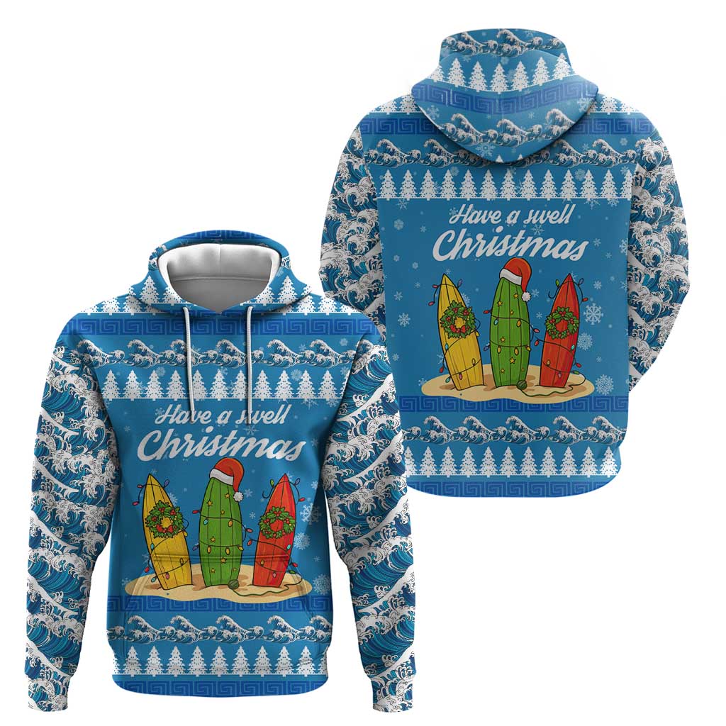 Surfer Swell Christmas Zip Hoodie Xmas Holiday Patterns - Wonder Print Shop