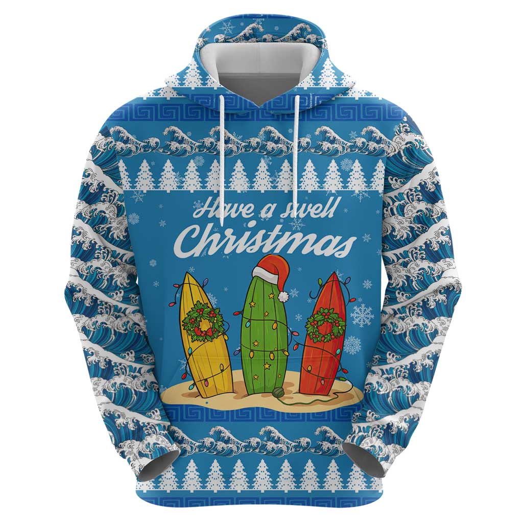 Surfer Swell Christmas Zip Hoodie Xmas Holiday Patterns - Wonder Print Shop