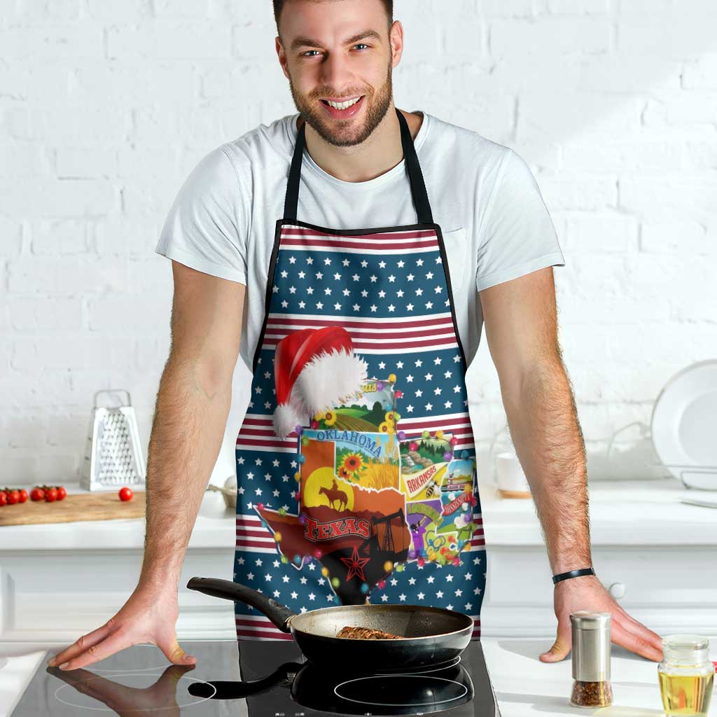 Texas Xmas Christmas Christmas Yall Christmas Apron Xmas Holiday Patterns - Wonder Print Shop