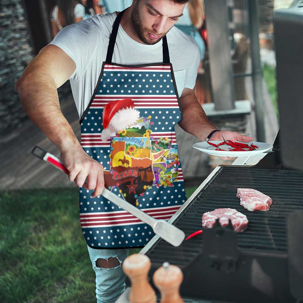 Texas Xmas Christmas Christmas Yall Christmas Apron Xmas Holiday Patterns - Wonder Print Shop