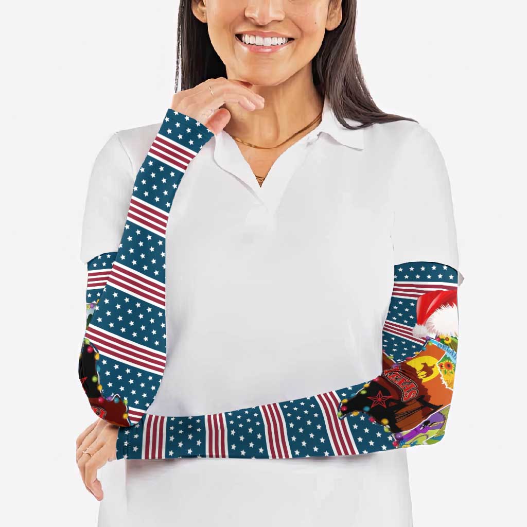 Texas Xmas Christmas Christmas Yall Christmas Arm Sleeves Xmas Holiday Patterns - Wonder Print Shop