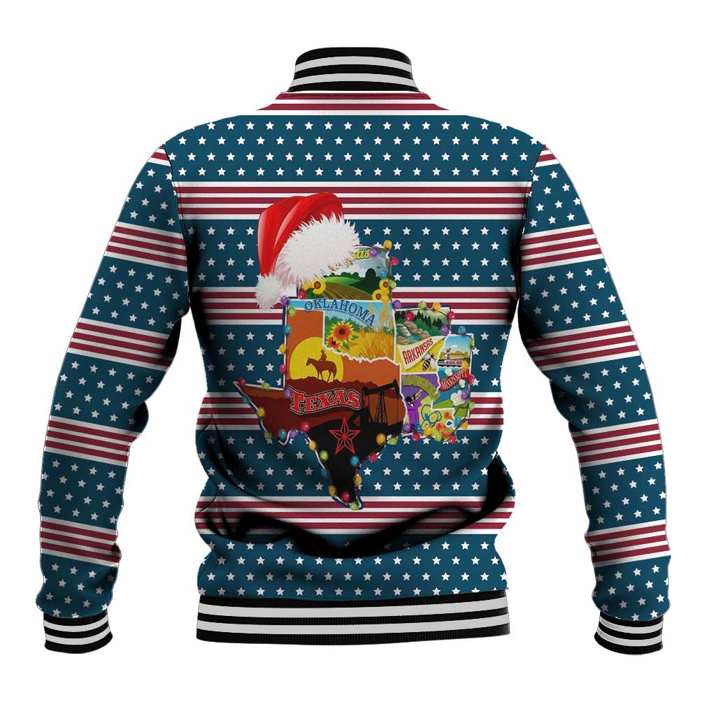 Texas Xmas Christmas Christmas Yall Christmas Baseball Jacket Xmas Holiday Patterns - Wonder Print Shop