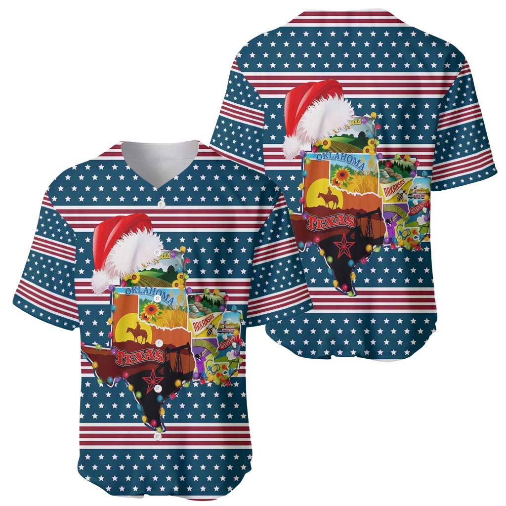 Texas Xmas Christmas Christmas Yall Christmas Baseball Jersey Xmas Holiday Patterns - Wonder Print Shop