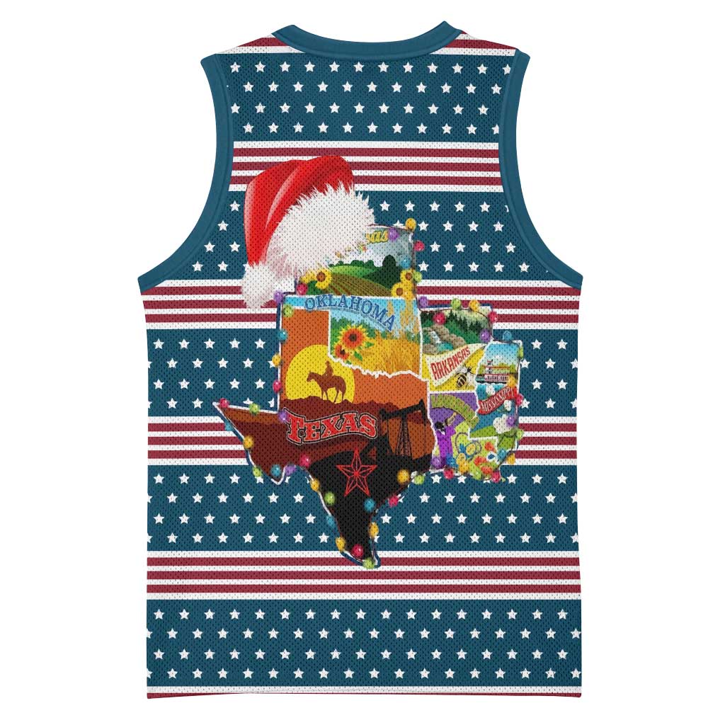Texas Xmas Christmas Christmas Yall Christmas Basketball Jersey Xmas Holiday Patterns - Wonder Print Shop