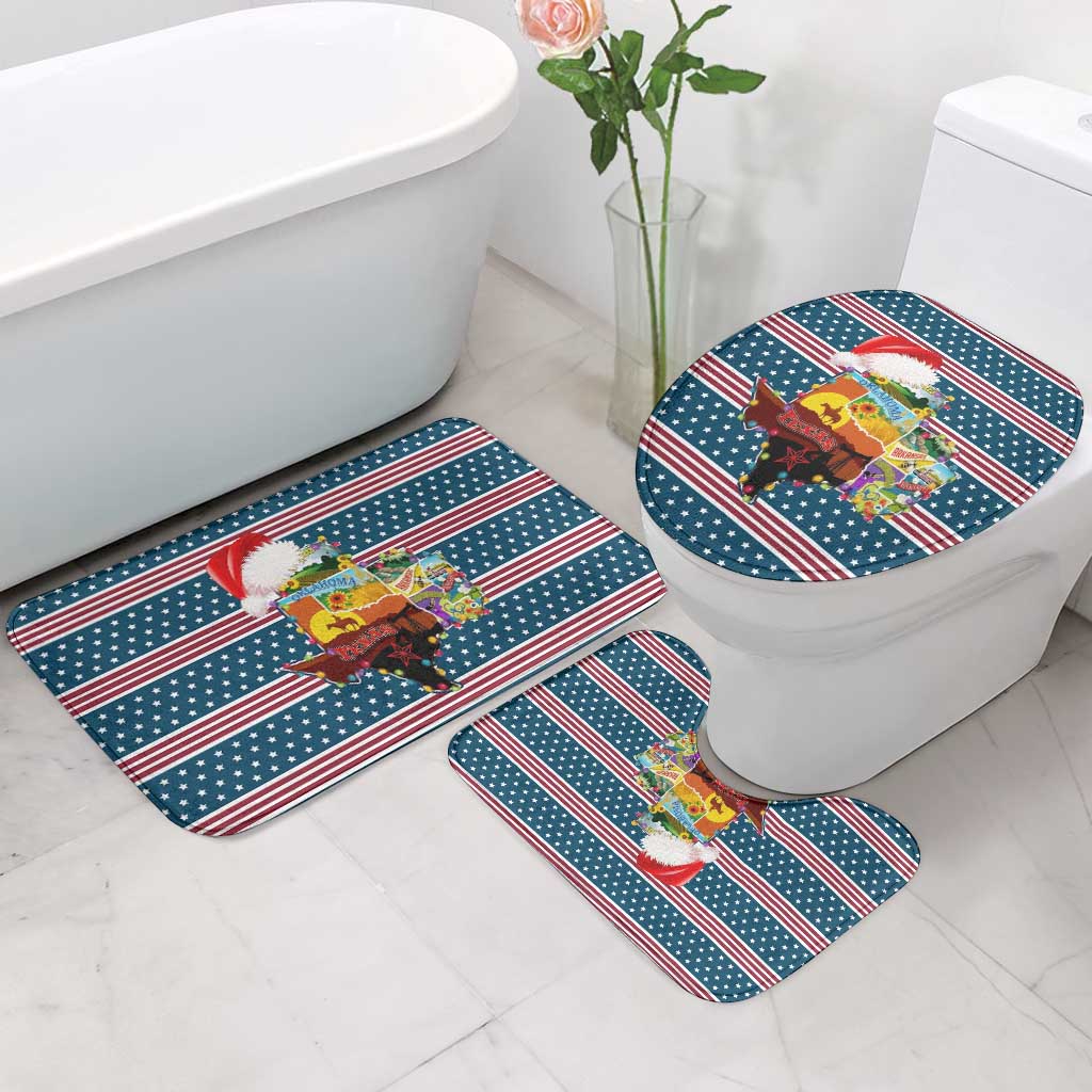 Texas Xmas Christmas Christmas Yall Christmas Bathroom Set Xmas Holiday Patterns - Wonder Print Shop