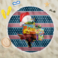 Texas Xmas Christmas Christmas Yall Christmas Beach Blanket Xmas Holiday Patterns - undefined