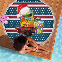 Texas Xmas Christmas Christmas Yall Christmas Beach Blanket Xmas Holiday Patterns - undefined