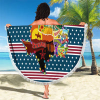 Texas Xmas Christmas Christmas Yall Christmas Beach Blanket Xmas Holiday Patterns - undefined