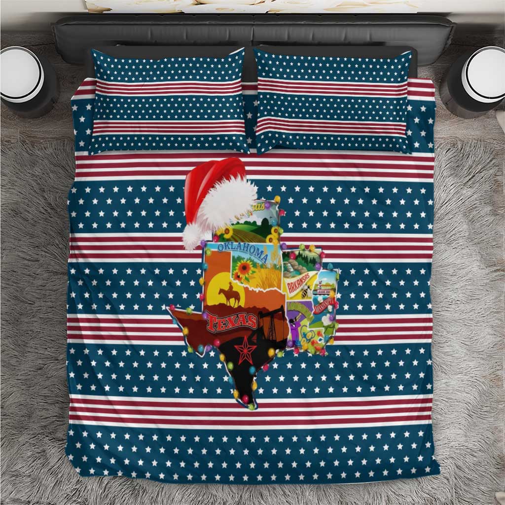 Texas Xmas Christmas Christmas Yall Christmas Bedding Set Xmas Holiday Patterns - Wonder Print Shop