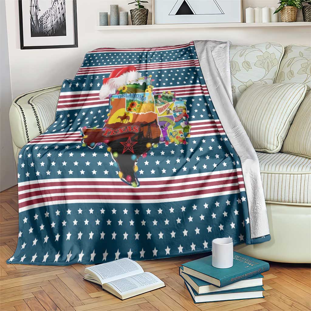 Texas Xmas Christmas Christmas Yall Christmas Blanket Xmas Holiday Patterns - Wonder Print Shop