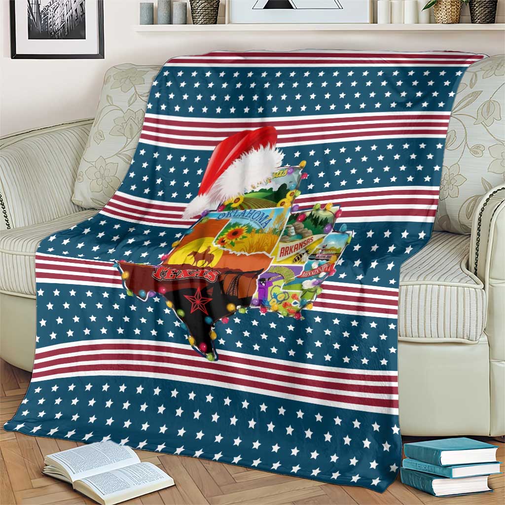 Texas Xmas Christmas Christmas Yall Christmas Blanket Xmas Holiday Patterns - Wonder Print Shop