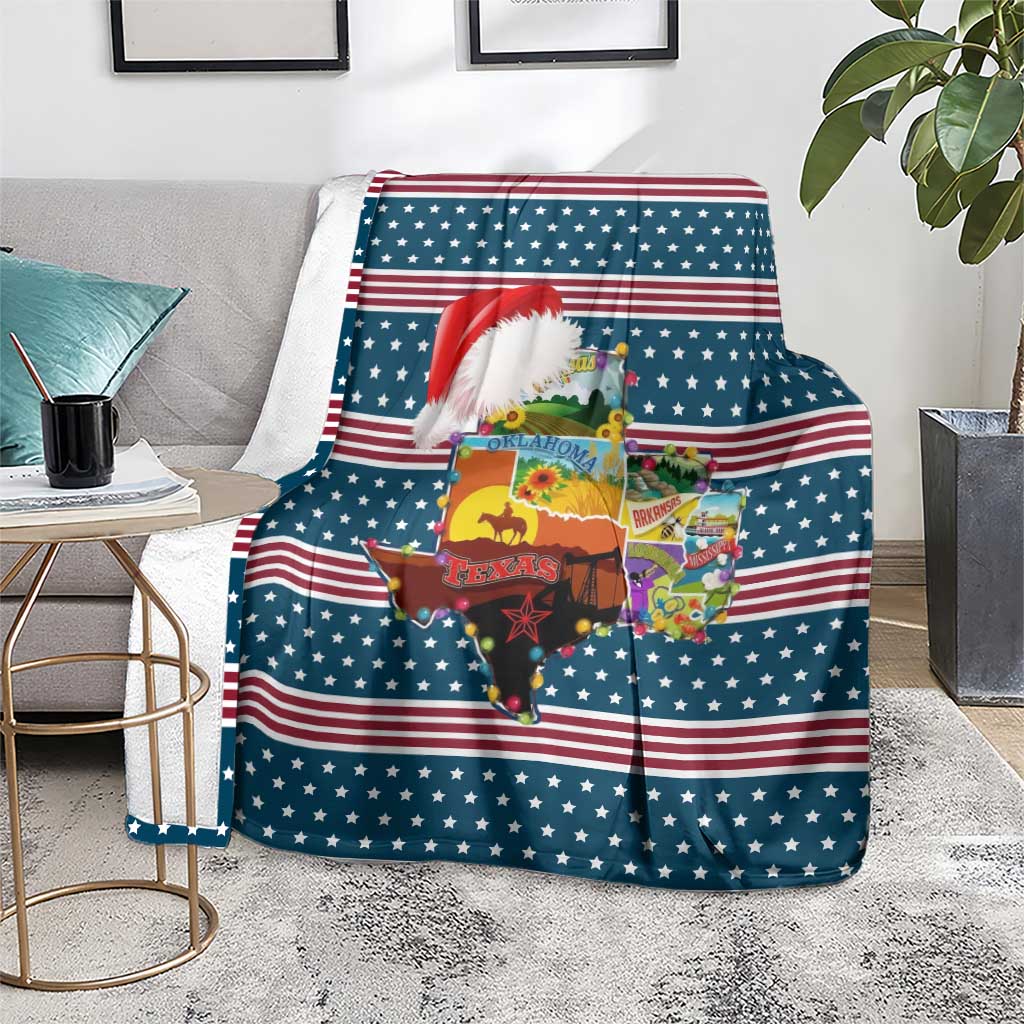 Texas Xmas Christmas Christmas Yall Christmas Blanket Xmas Holiday Patterns - Wonder Print Shop