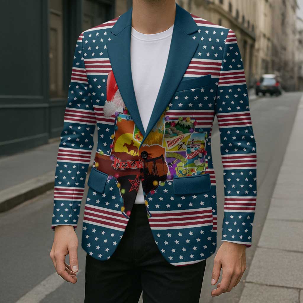 Texas Xmas Christmas Christmas Yall Christmas Blazer Xmas Holiday Patterns - Wonder Print Shop