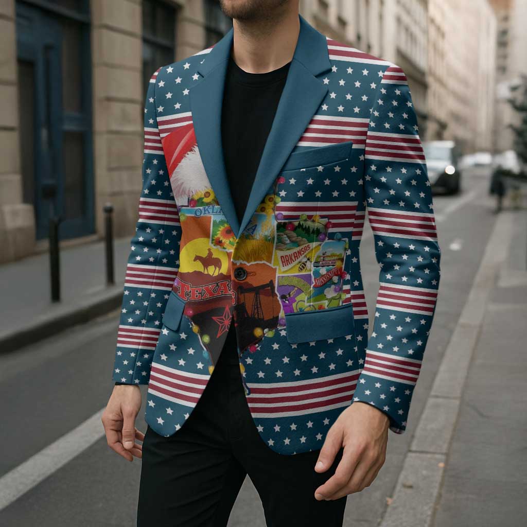 Texas Xmas Christmas Christmas Yall Christmas Blazer Xmas Holiday Patterns - Wonder Print Shop