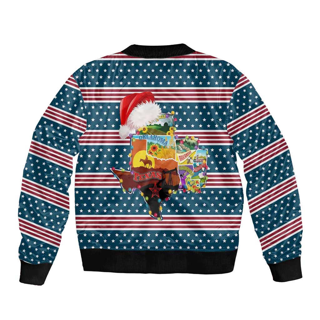 Texas Xmas Christmas Christmas Yall Christmas Bomber Jacket Xmas Holiday Patterns - Wonder Print Shop