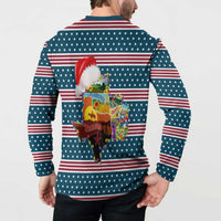 Texas Xmas Christmas Christmas Yall Christmas Button Sweatshirt Xmas Holiday Patterns - undefined