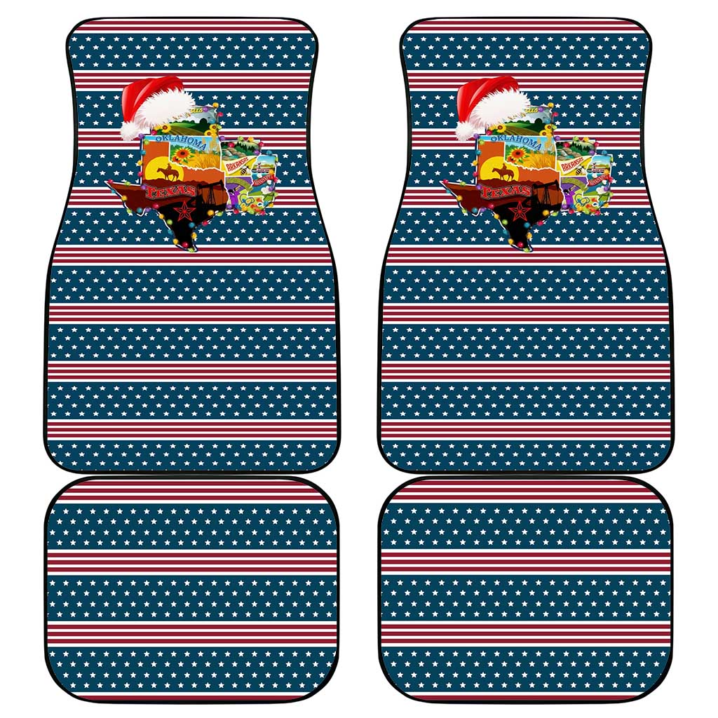 Texas Xmas Christmas Christmas Yall Christmas Car Mats Xmas Holiday Patterns - Wonder Print Shop