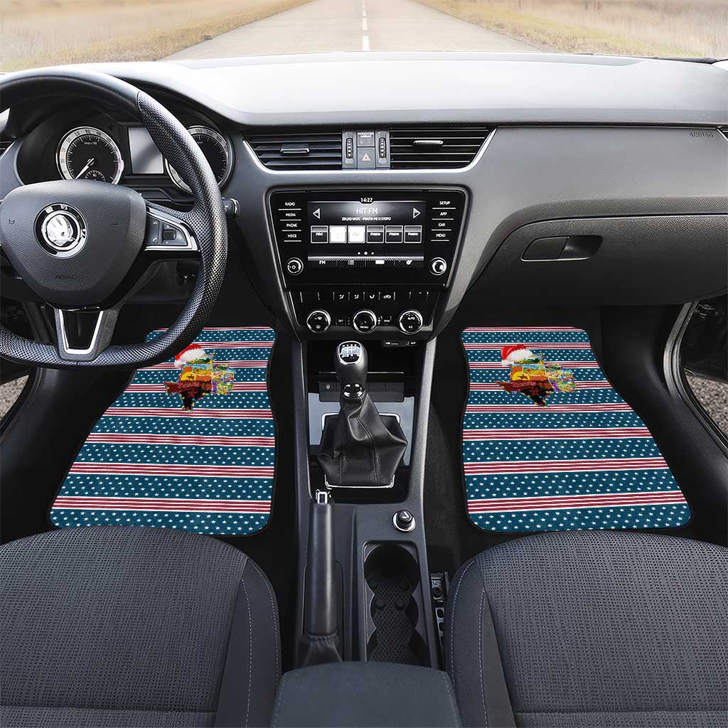 Texas Xmas Christmas Christmas Yall Christmas Car Mats Xmas Holiday Patterns - Wonder Print Shop