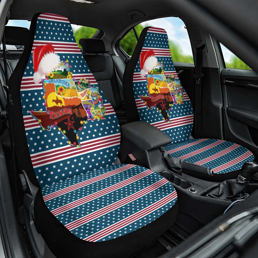 Texas Xmas Christmas Christmas Yall Christmas Car Seat Cover Xmas Holiday Patterns - Wonder Print Shop