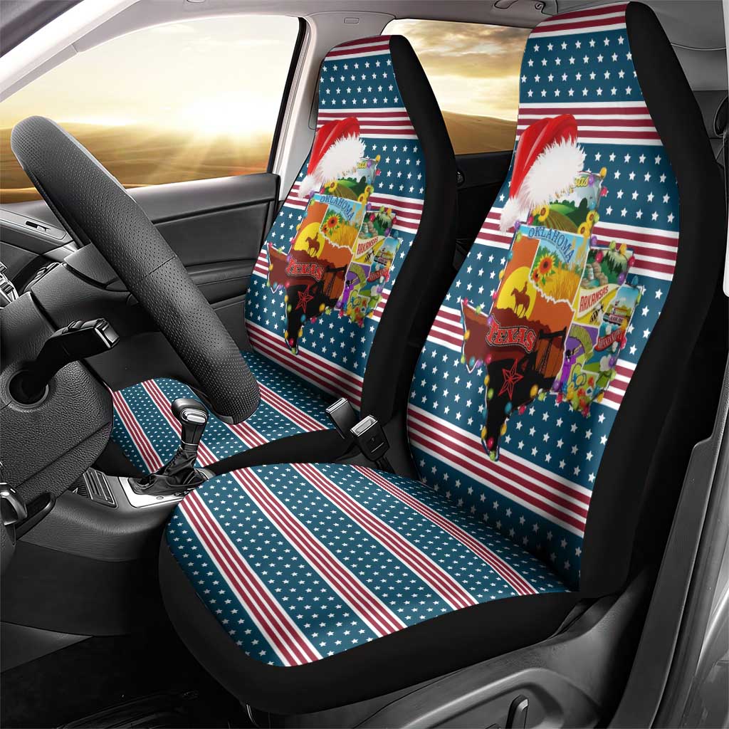 Texas Xmas Christmas Christmas Yall Christmas Car Seat Cover Xmas Holiday Patterns - Wonder Print Shop