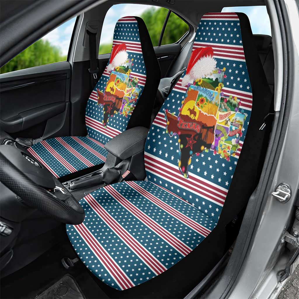 Texas Xmas Christmas Christmas Yall Christmas Car Seat Cover Xmas Holiday Patterns - Wonder Print Shop