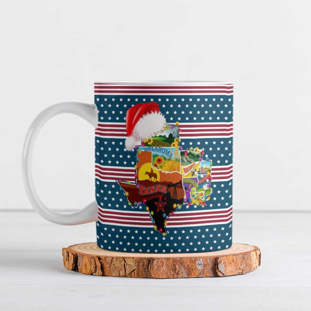 Texas Xmas Christmas Christmas Yall Christmas Ceramic Mug Xmas Holiday Patterns - Wonder Print Shop