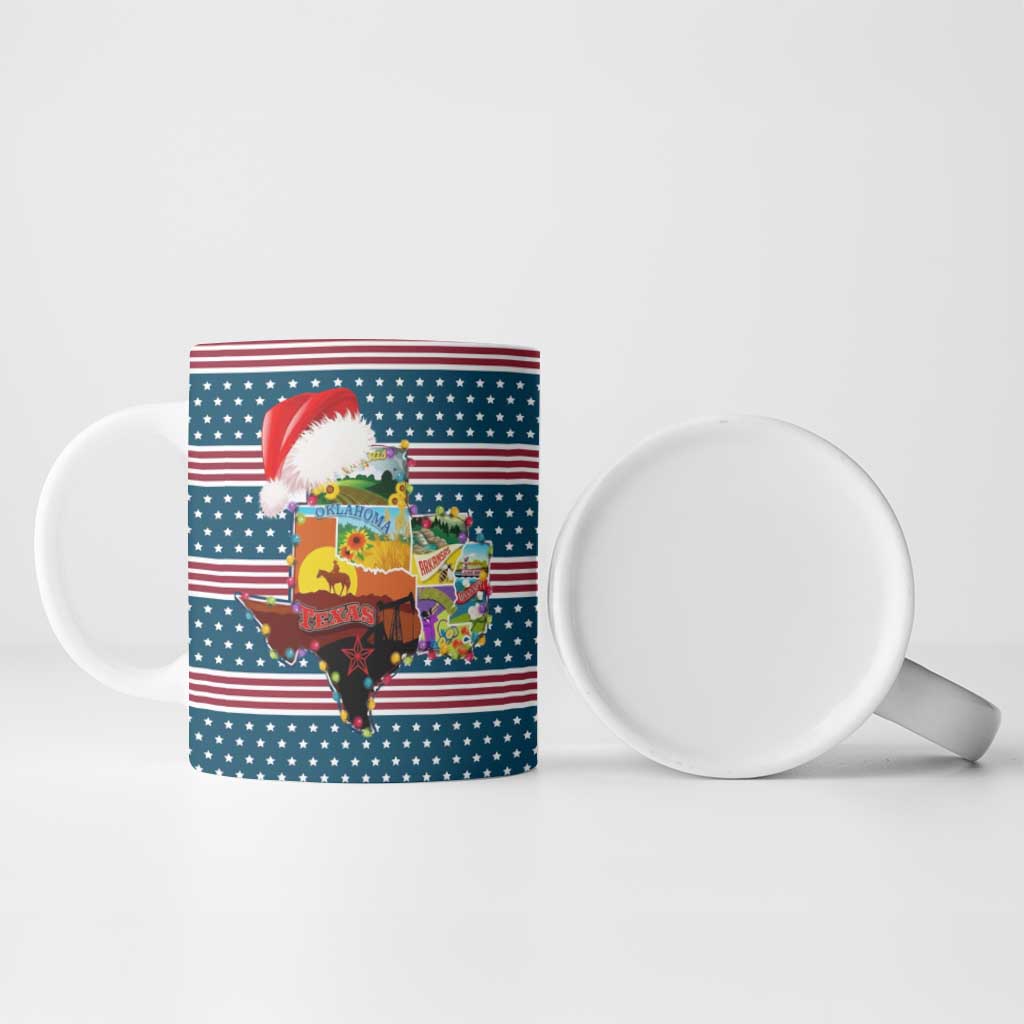 Texas Xmas Christmas Christmas Yall Christmas Ceramic Mug Xmas Holiday Patterns - Wonder Print Shop