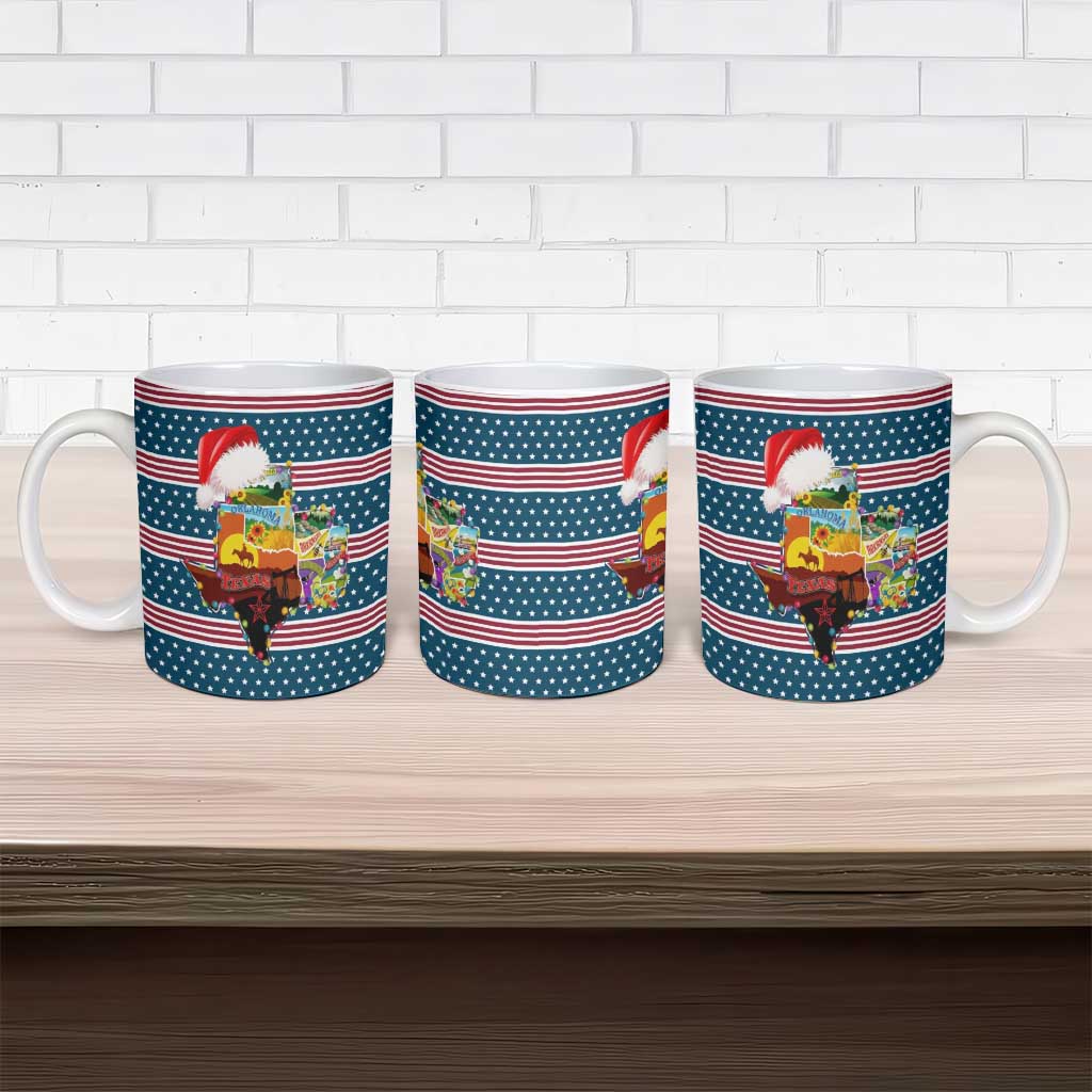Texas Xmas Christmas Christmas Yall Christmas Ceramic Mug Xmas Holiday Patterns - Wonder Print Shop