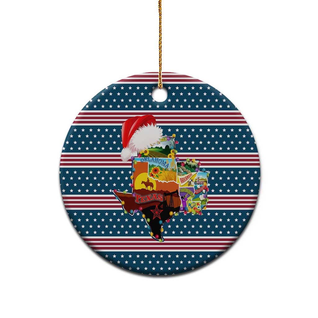 Texas Xmas Christmas Yall Christmas Ceramic Ornament Xmas Holiday Patterns - Wonder Print Shop