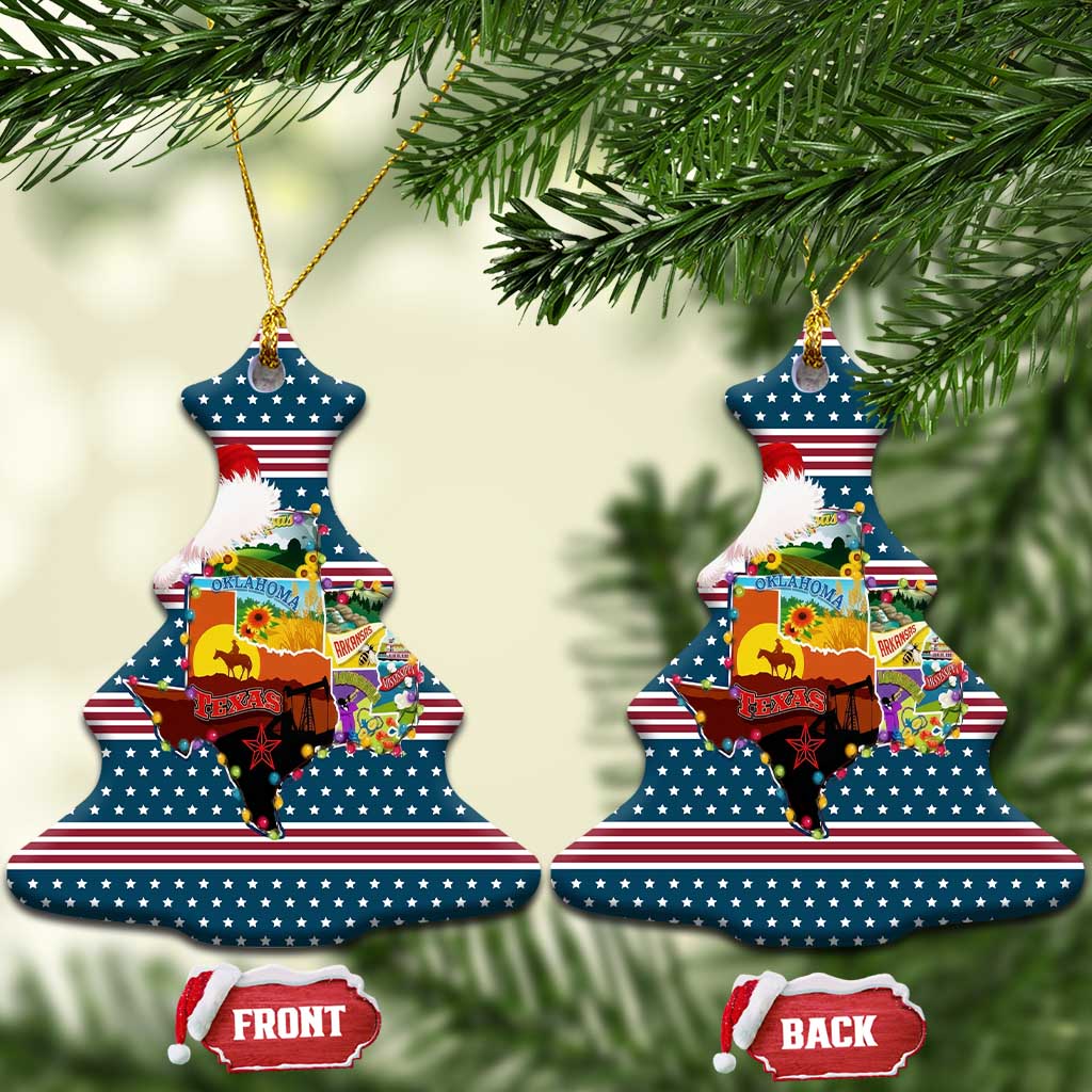 Texas Xmas Christmas Yall Christmas Ceramic Ornament Xmas Holiday Patterns - Wonder Print Shop