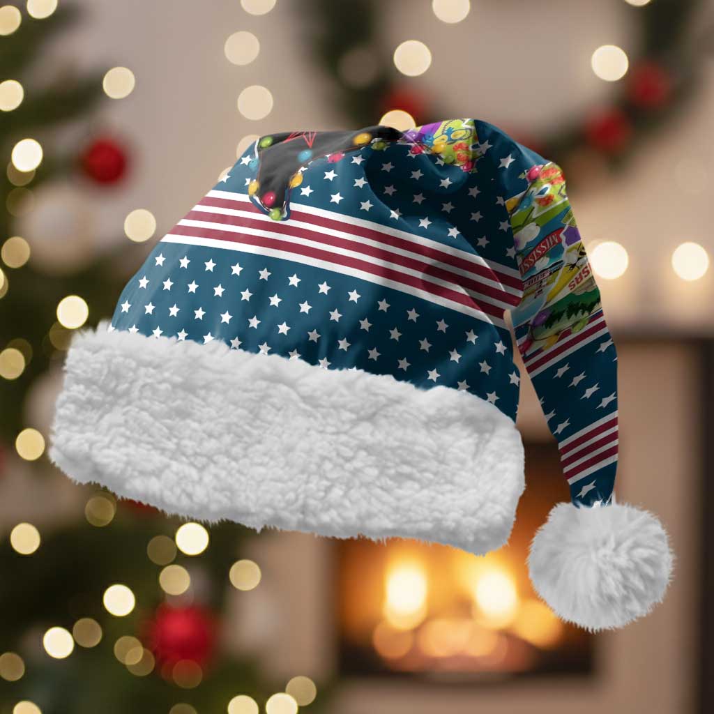 Texas Xmas Christmas Yall Christmas Santa Hat Xmas Holiday Patterns - Wonder Print Shop