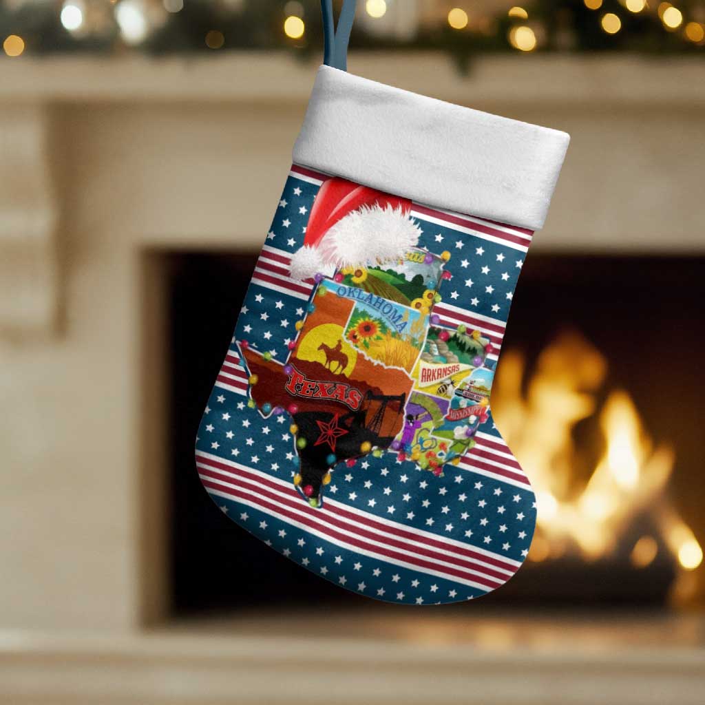 Texas Xmas Christmas Yall Christmas Stocking Xmas Holiday Patterns - Wonder Print Shop