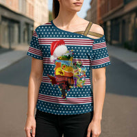 Texas Xmas Christmas Christmas Yall Christmas Cross Shoulder Shirt Xmas Holiday Patterns - Wonder Print Shop