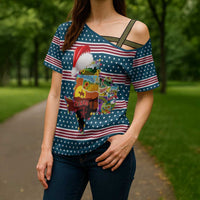 Texas Xmas Christmas Christmas Yall Christmas Cross Shoulder Shirt Xmas Holiday Patterns - Wonder Print Shop