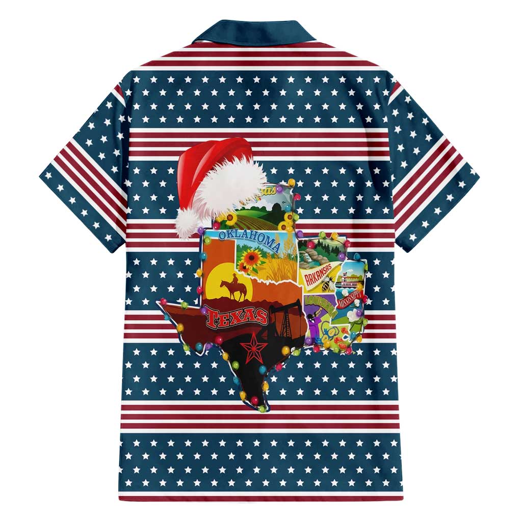 Texas Xmas Christmas Christmas Yall Christmas Family Matching Off The Shoulder Long Sleeve Dress and Hawaiian Shirt Xmas Holiday Patterns - Wonder Print Shop