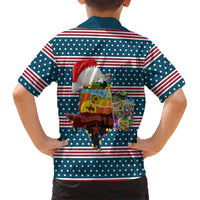 Texas Xmas Christmas Christmas Yall Christmas Family Matching Off Shoulder Short Dress and Hawaiian Shirt Xmas Holiday Patterns - Wonder Print Shop