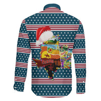 Texas Xmas Christmas Christmas Yall Christmas Family Matching Off Shoulder Short Dress and Hawaiian Shirt Xmas Holiday Patterns - Wonder Print Shop