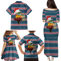 Texas Xmas Christmas Christmas Yall Christmas Family Matching Puletasi and Hawaiian Shirt Xmas Holiday Patterns - Wonder Print Shop