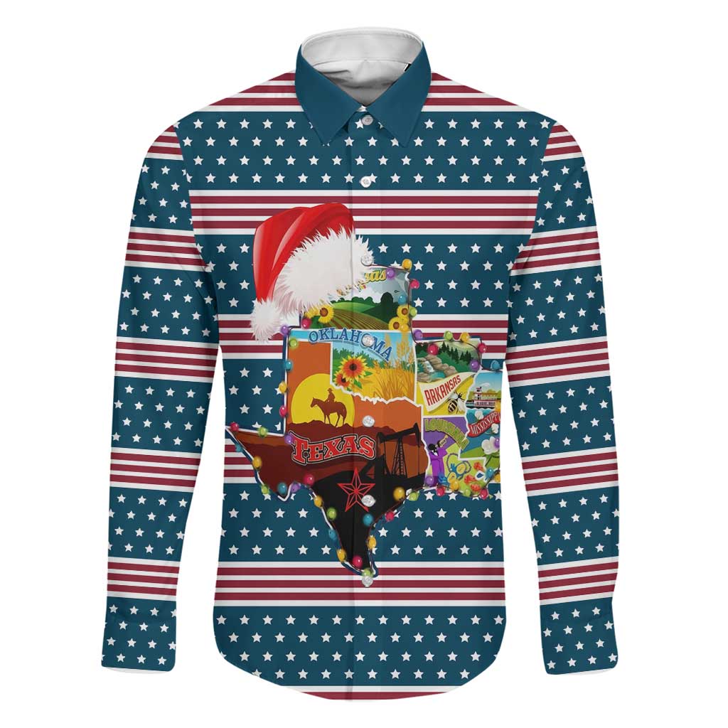 Texas Xmas Christmas Christmas Yall Christmas Family Matching Short Sleeve Bodycon Dress and Hawaiian Shirt Xmas Holiday Patterns - Wonder Print Shop