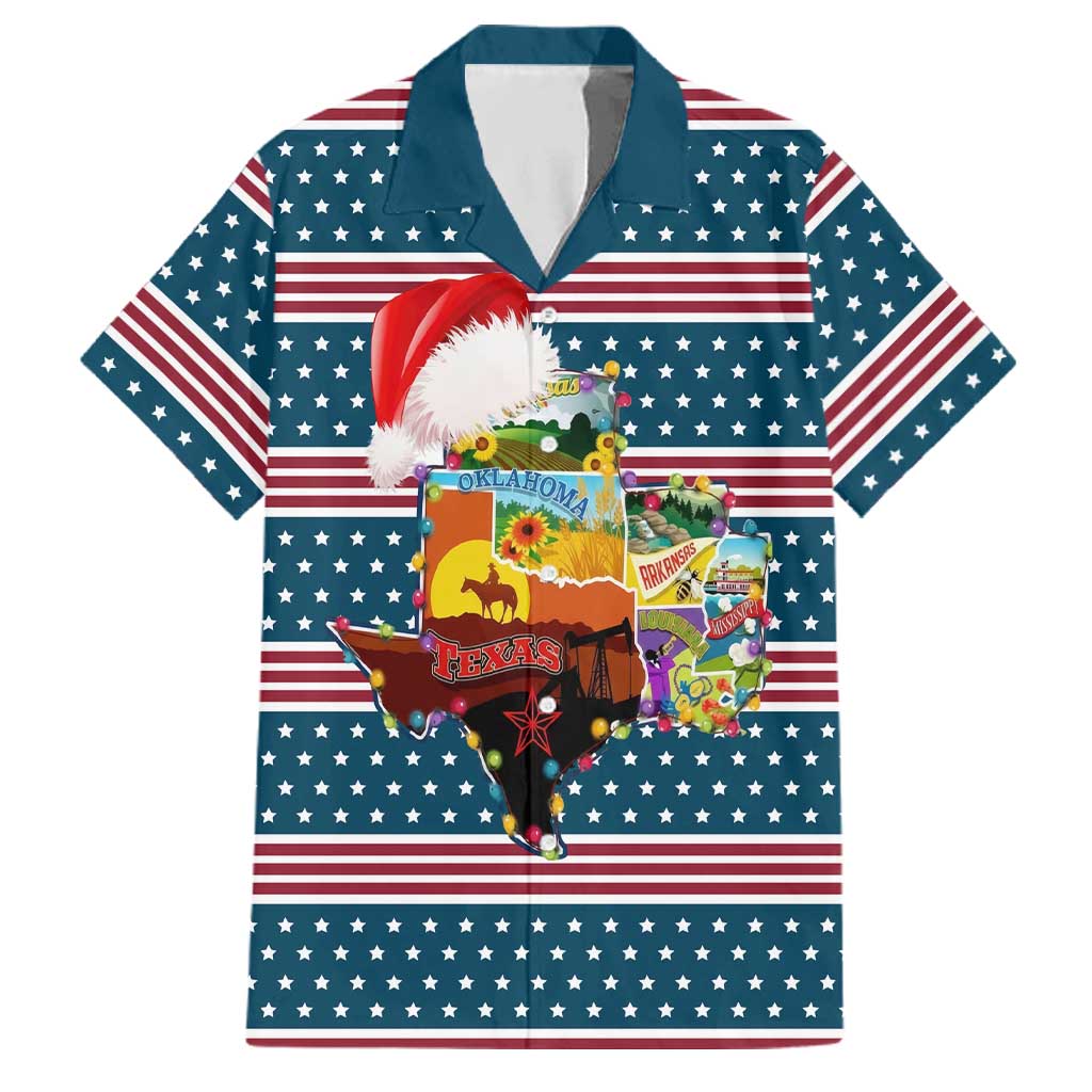 Texas Xmas Christmas Christmas Yall Christmas Family Matching Summer Maxi Dress and Hawaiian Shirt Xmas Holiday Patterns - Wonder Print Shop