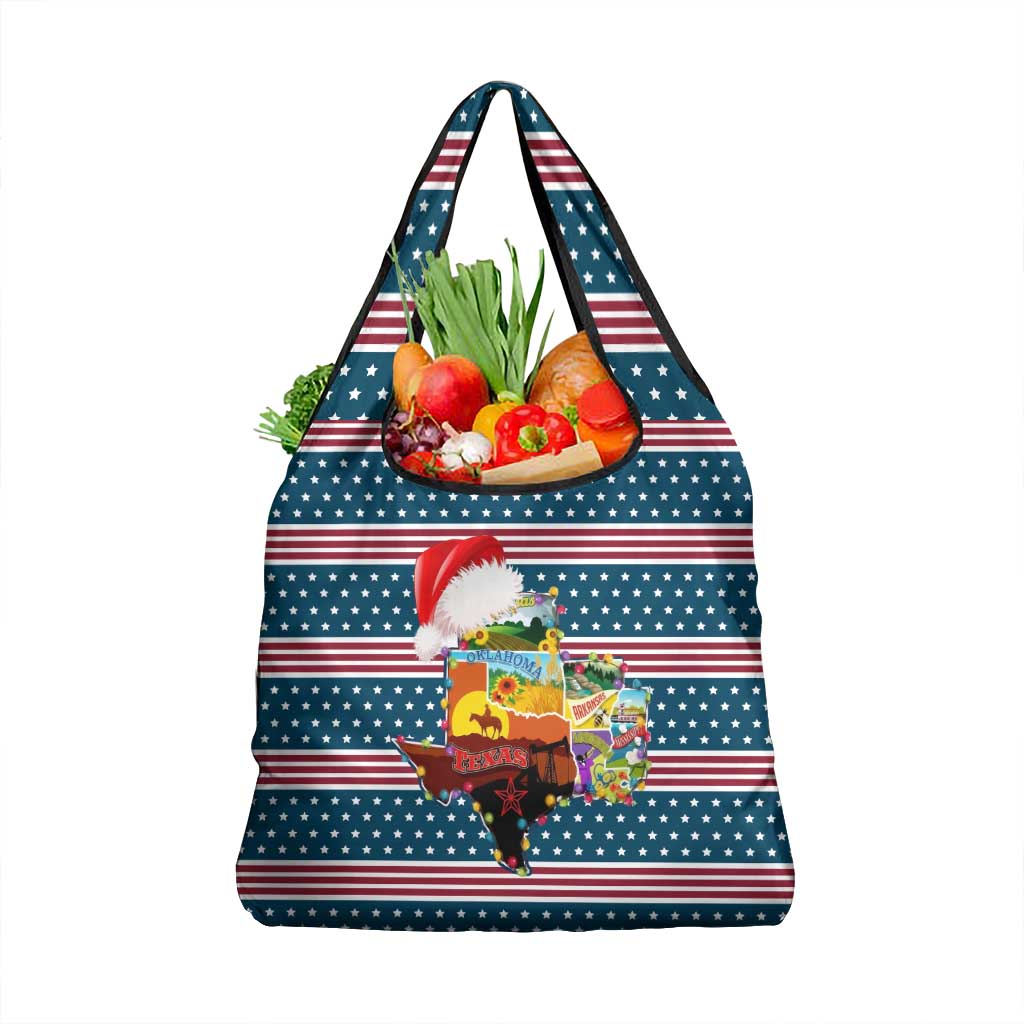 Texas Xmas Christmas Christmas Yall Christmas Grocery Bag Xmas Holiday Patterns - Wonder Print Shop