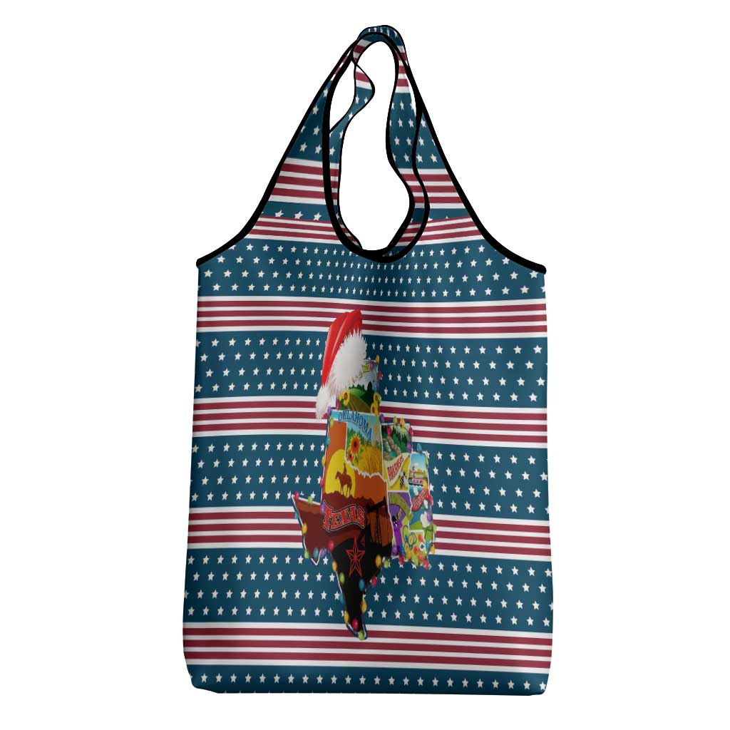 Texas Xmas Christmas Christmas Yall Christmas Grocery Bag Xmas Holiday Patterns - Wonder Print Shop